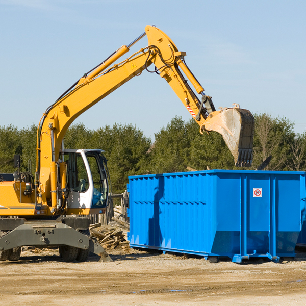 can i choose the location where the residential dumpster will be placed in Mount Auburn IL